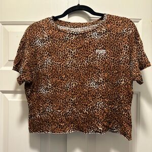 PINK Victoria's Secret cheetah print crop